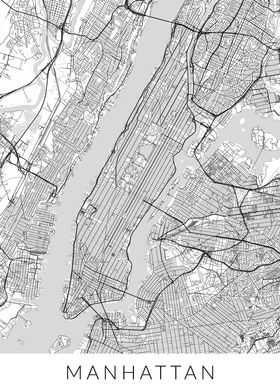 New York Manhattan Map