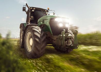 Tractor At Full Speed