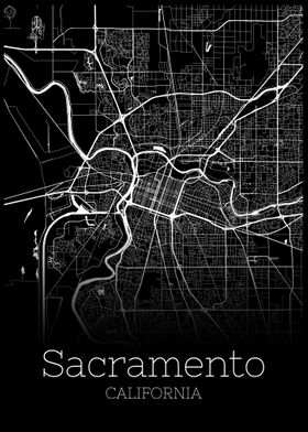 Sacramento California map