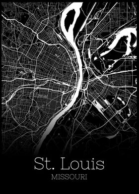 St Louis Missouri map