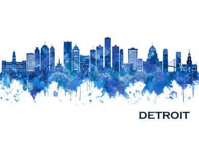 Detroit Michigan Skyline