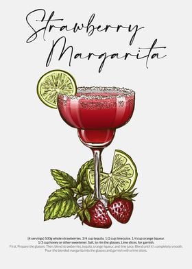 Strawberry Margarita Drink