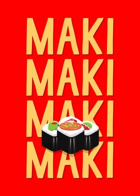 Sushi Wall Art Decor