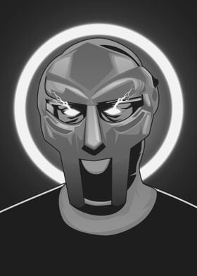 MF Doom Grayscale