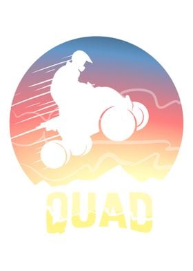 Quad ATV Dirtbike Rider Of
