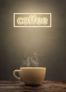 Coffee Cup And Sign