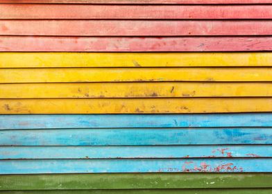 Colorful Wooden Wall