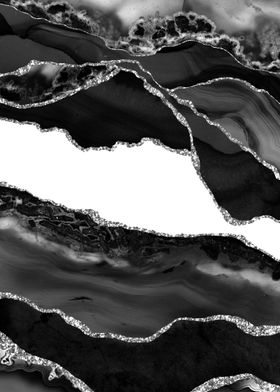 Black Silver Agate 06