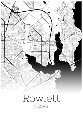 Rowelett Texas city map