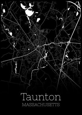 Taunton Massachusetts map