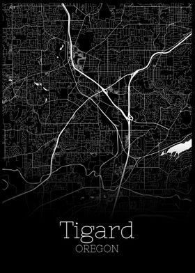 Tigard Oregon map