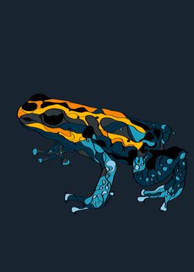 Blue poison dart frog