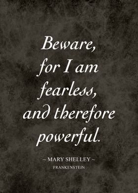 Mary Shelley Quote