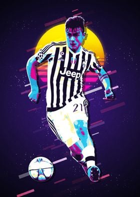  Paulo Dybala FC Juventus Digital Art Portrait Poster,Dybala  Number 10 Juve Player Football Print,Football Wall Poster, Football Wall  Print, Football Wall Art, Football Decor : Handmade Products