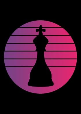 King Chess Retro Vintage