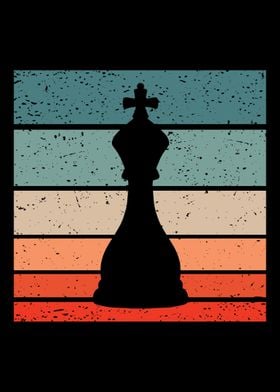 King Chess Retro Vintage