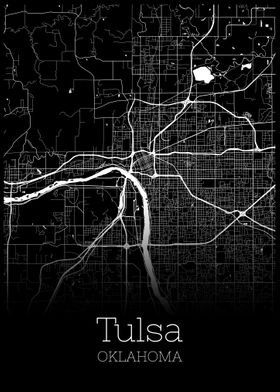 Tulsa Oklahoma map