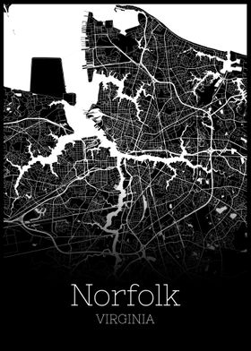 Norfolk Virginia map