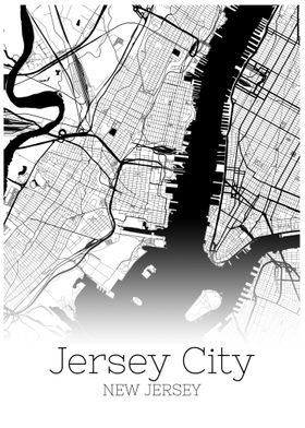 Jersey City New Jersey map