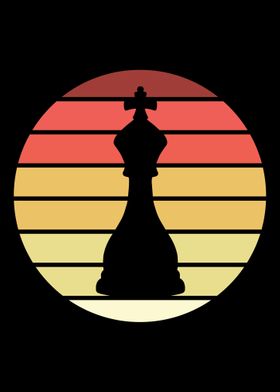 King Chess Retro Vintage