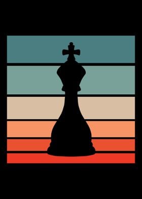 King Chess Retro Vintage