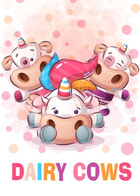 dairy cows poster