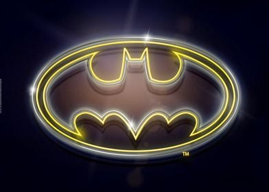 Batman Neon' Poster by DC Comics | Displate