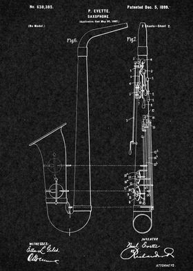 Saxophone Patent 1899