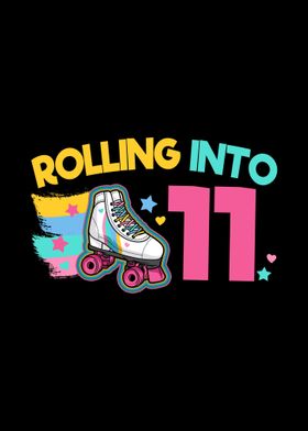 11th Birthday Roller Skate