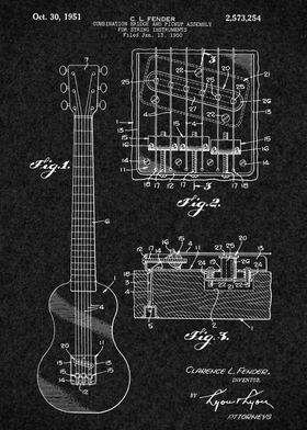 Fender Guitar Patent 1951