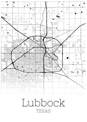 Lubbock Texas city map