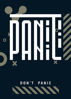 Dont Panic Typography