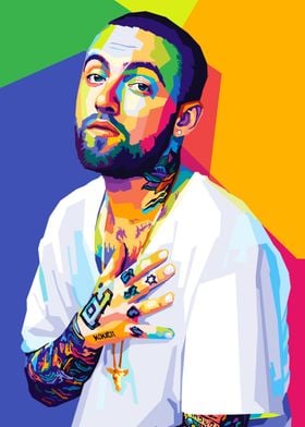 Mac Miller Wpap Pop Art