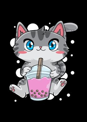 Cat Boba Bubble Tea