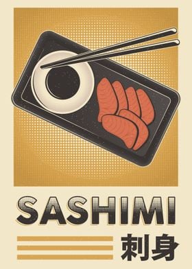 Vintage Sashimi Poster
