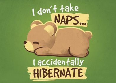 Bear take naps