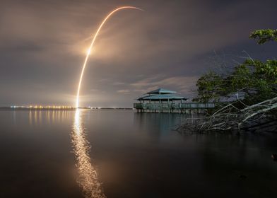 SpaceX rocket launching