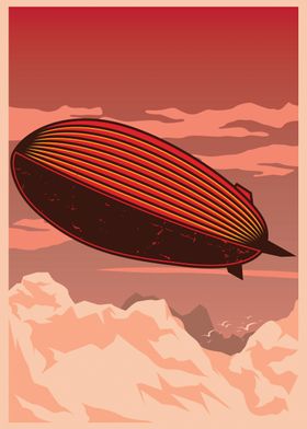 Vintage Art Deco Zeppelin