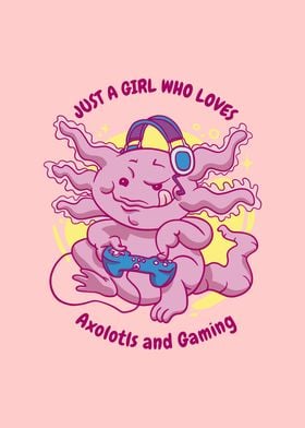 Axolotl and Gaming Girl