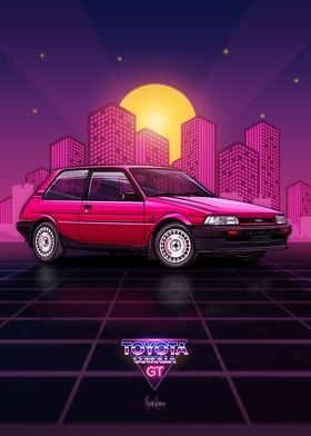 Toyota Corolla AE82 GT Art