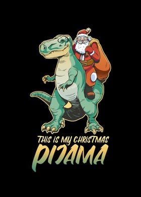 TRex Santa Pjamas