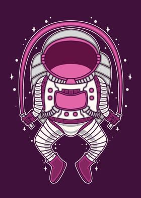 Skipping Astronaut