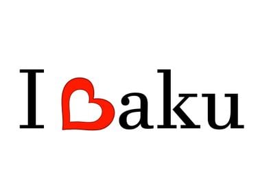 I love Baku sculpture