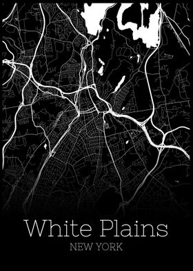 White Plains New York map