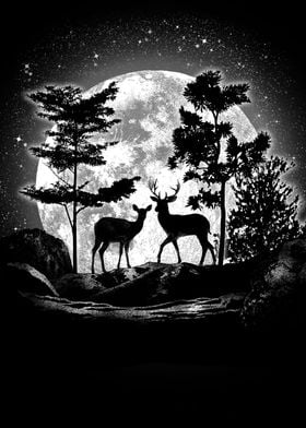 Moonlight Deer