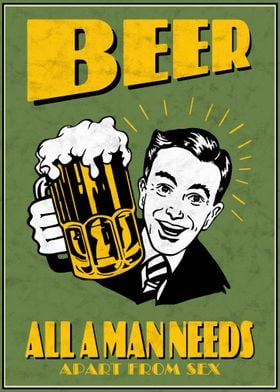 Funny Beer Poster