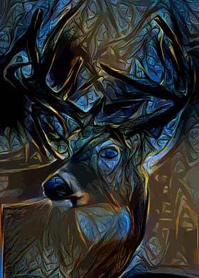 Deer Dark Forest