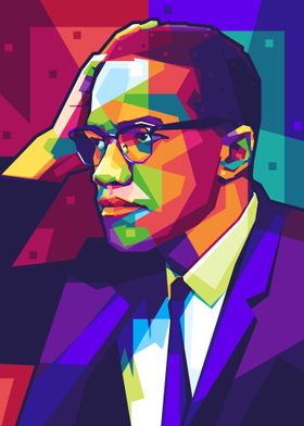 Popart Malcolm X