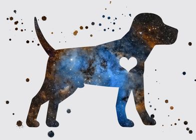 Labrador puppy nebula