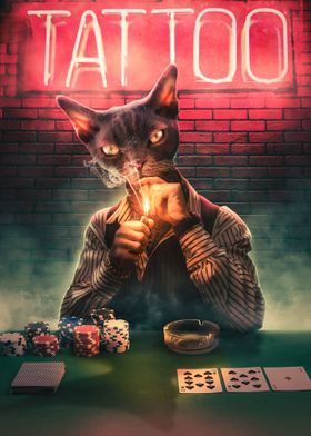 Poker Cat #1